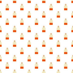 Magic potion pattern on white background. Background for Halloween. Vector illustration