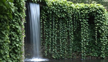 A secluded waterfall hidden behind a curtain of VI