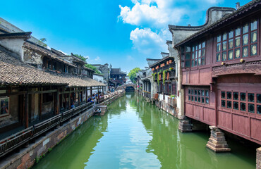 Scenery of Wuzhen Ancient Town, Tongxiang City, Jiaxing City, China