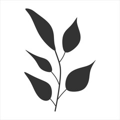 Floral Pattern Brush Vector Element