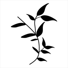 Floral Pattern Brush Vector Element