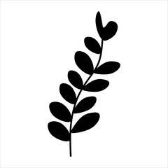 Floral Pattern Brush Vector Element