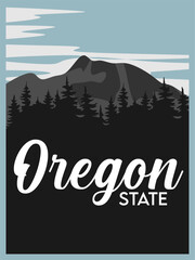 Natural scenery in Oregon State of the United States