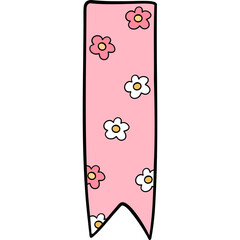 Groovy washi tape clipart, Back to school sticky labels illustration in trendy retro y2k style.