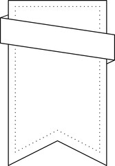 Empty Sale Badge Outline Design Element Vector