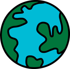 Obraz premium planet earth globe world illustration