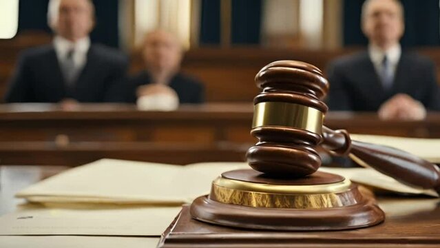law and authority lawyer concept, judgment gavel hammer in court courtroom for crime judgement legislation and judicial decision, judge having justice of punishment guilt and criminal verdict legal