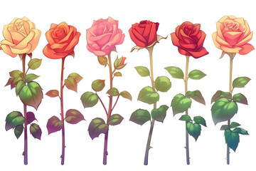 Many rose in love