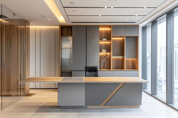 Wooden Modern Office Room