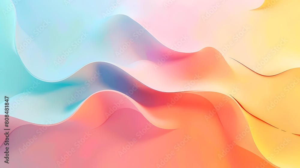 Poster bright abstract background in the form of a wave