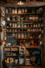 The Warm and Cozy Rustic Pantry Full of Home Essentials