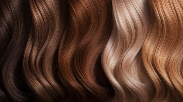 A Background, Shiny Hair Colors Palette,brown tone ,frameless, hiar care, salon, colouring hair