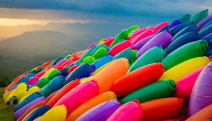 colorful rainbow in the sun