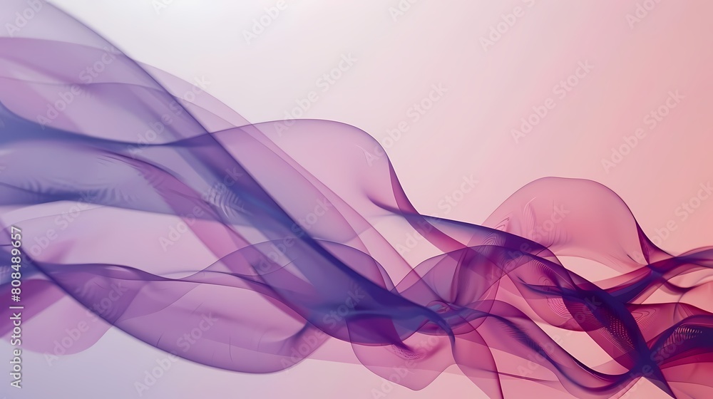 Poster dynamic abstract shapes in the form of smoke