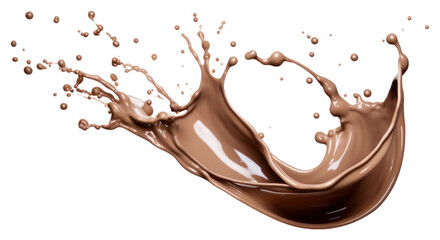 Fototapeta premium PNG Chocolate Milk Splash milk refreshment splattered.