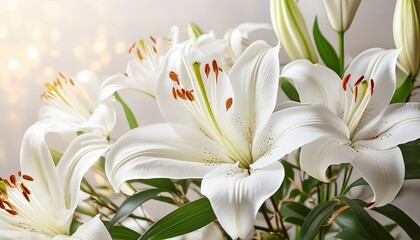 white lily flowers macro, petal, summer, floral, tulip, blooming, lilly, beautiful, closeup, petals, leaf