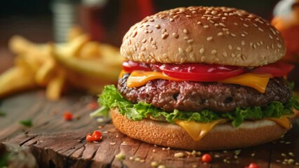 Burger festival or outdoor expo There are stalls selling various types of burgers. It appeals to food lovers and burger lovers alike.