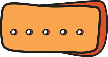 A black and white drawing of a speech bubble with dots in the middle