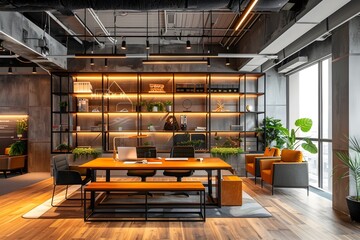Modern Office Designed for Fostering Innovation and Creativity