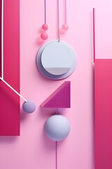 Three Dimensional Flat Lay Photography: Soft Pastel Objects and Minimalist Design