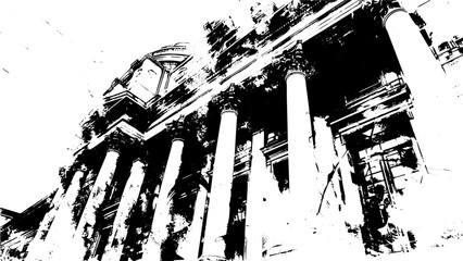 vector texture building with scratches and cracks background. Dust Overlay Distress Grainy Grungy Effect. White scratches texture. 