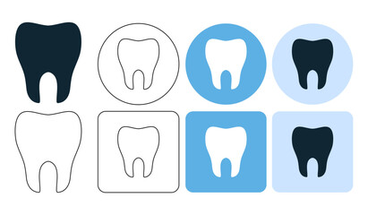 teeth tooth dentist dental clinic, medical health icon sign symbol ui and ux design, glyphs and stroke line icon