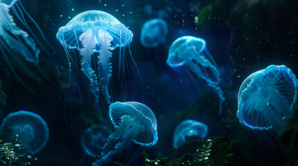 Aquatic Jellyfish Ballet