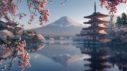 Iconic Fuji Mountain, Japan