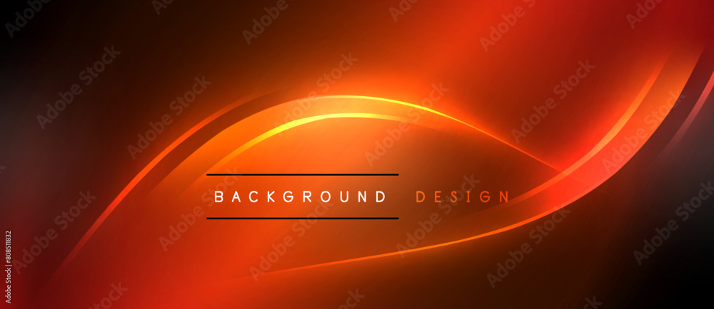 Poster the automotive lighting creates a glowing wave effect in amber and electric blue tints and shades. t