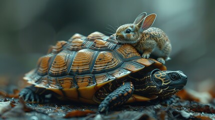 Rapid Reptilian Relay: Rabbit Riding Turbocharged Turtle