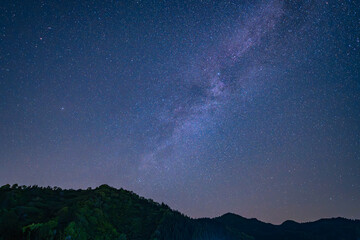 天の川が輝く星空