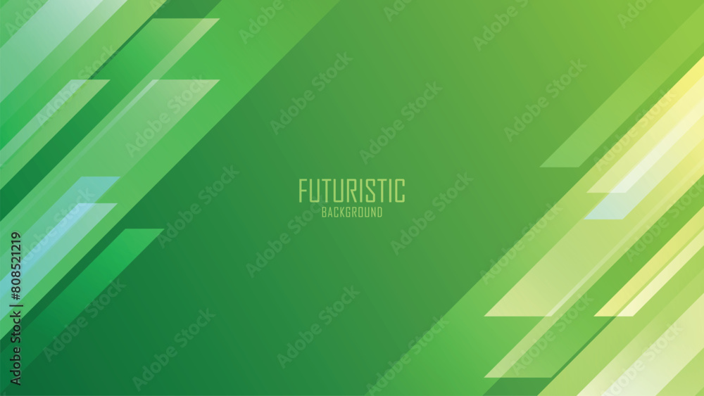 Poster abstract green gradient diagonal shape light and shadow background. green gradient abstract geometri