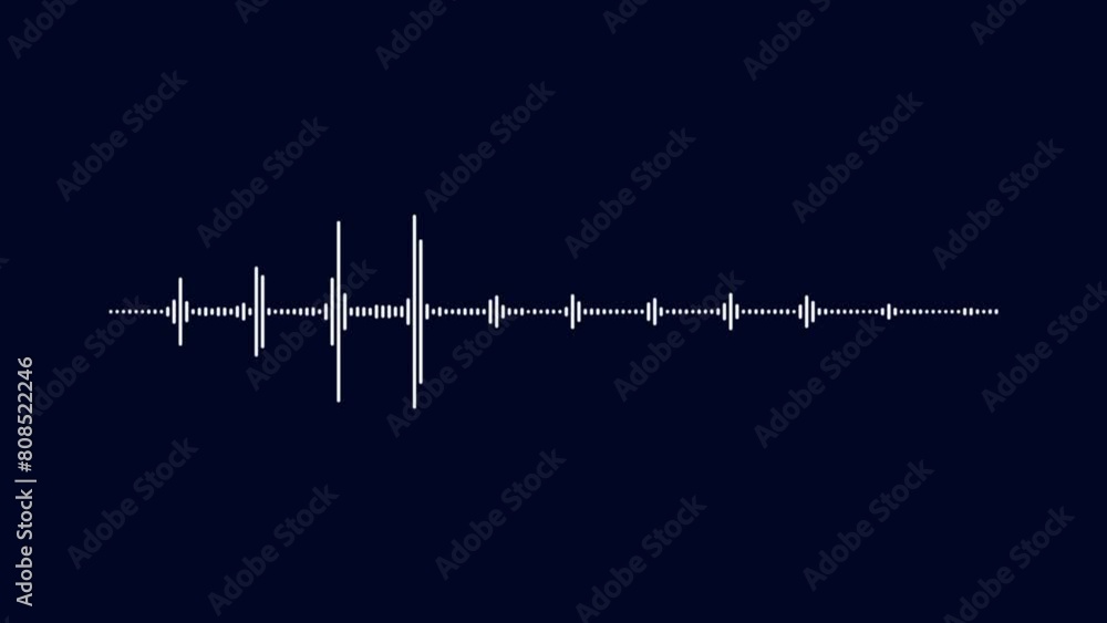 Poster audio waveform spectrum animation