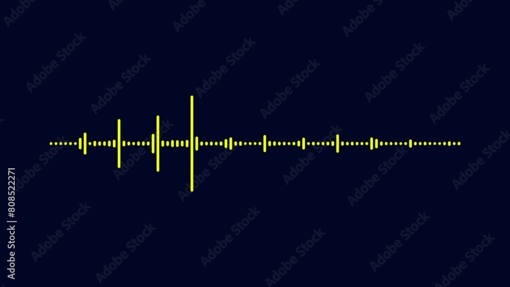 Poster audio waveform spectrum animation