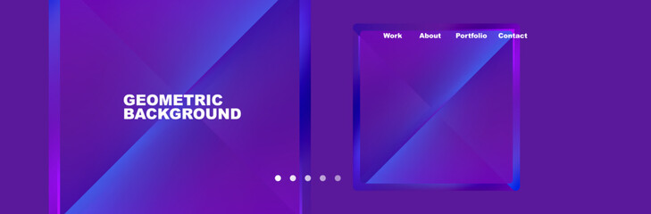 Triangle minimal web site page background design. Vector Illustration For Wallpaper, Banner, Background, Card, Book Illustration, landing page