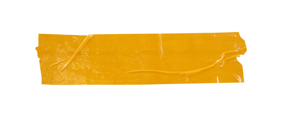 yellow tape on white background isolated