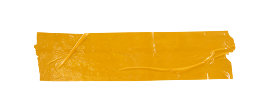 yellow tape on white background isolated