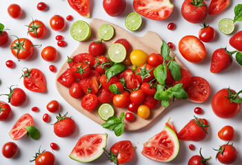 tomatoes and watermelons