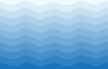 Background vector illustration of blue ocean wave layers	