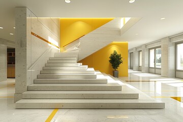 Fototapeta premium Transformative Architectural School Design: Fostering Creativity and Collaboration in Vibrant Learning Environments