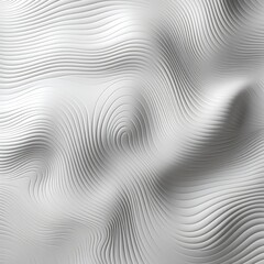 A linear pattern of white wavy lines in the style of textured organic landscapes white background