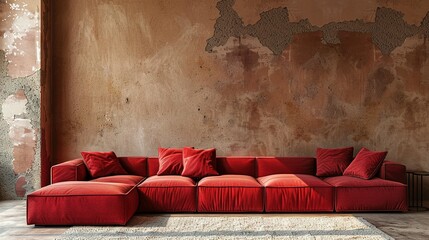 Stylish Simplicity: Corner Sofa Highlighted in Loft Interior