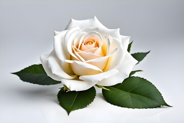 white rose illustration