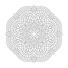 Ornate Opulence Mandala Coloring Book Page for kdp Book Interior