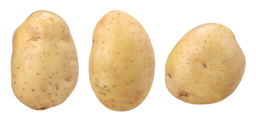 young potatoes isolated, transparent PNG, PNG format, collection, set