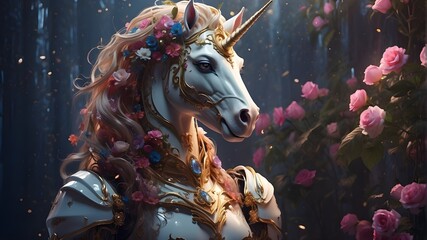 unicorn from a fairy tale, artificial intelligence