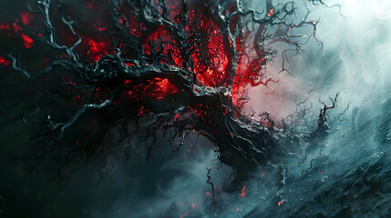 Embracing the Whispers of the Abyss:A Harbinger of Doom and Despair in 3D Rendering