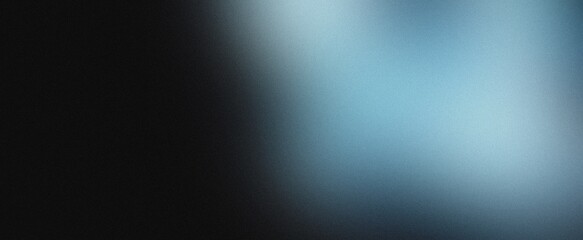 Obraz premium Blue gradient background grainy glowing blue light on dark backdrop noise texture effect banner header design.