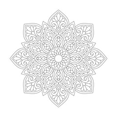 Enigmatic Elixir Mandala Coloring Book Page for kdp Book Interior