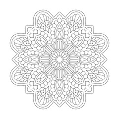 Dreamy Details Mandala Coloring Book Page for kdp Book Interior